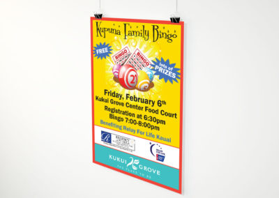 Kupuna Family Bingo Poster