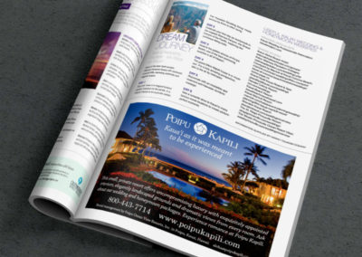 Poipu Kapili Hawaii Romance Magazine Ad
